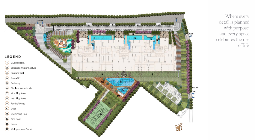 Levante Residences,Master Plan | DhanBhumi